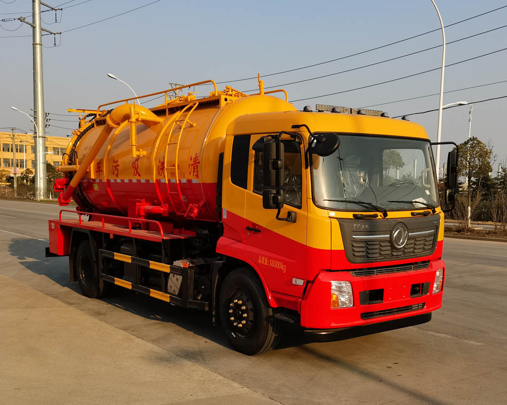 東風天錦14方清洗吸污車